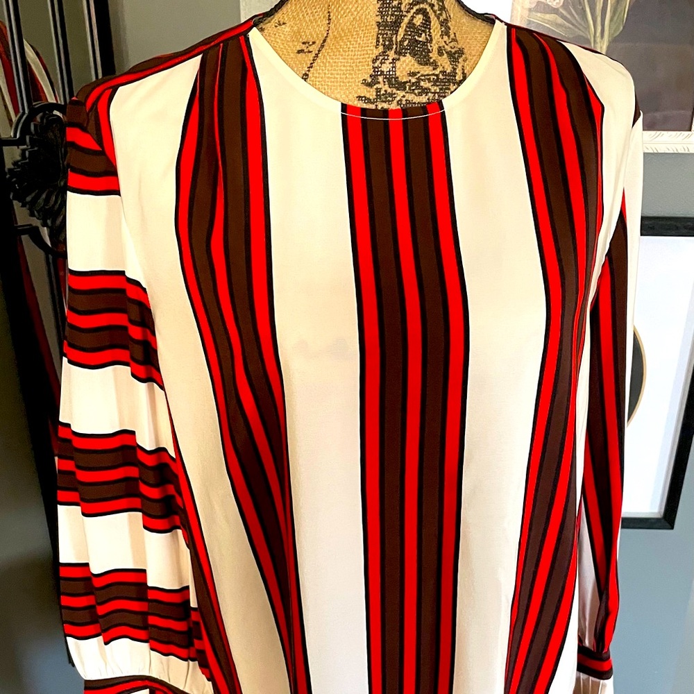 Tory Burch printed flare sleeve blouse